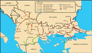 Mapa I Balkanskog rata